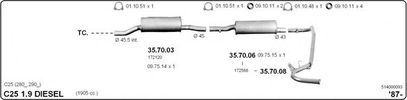 IMASAF 514000093 Exhaust System